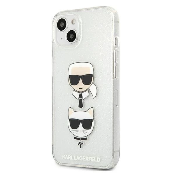 Karl Lagerfeld KLHCP13SKCTUGLS iPhone 13 mini 5,4" srebrny/silver Hardcase Glitter Karl`s